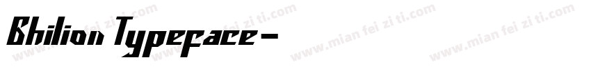 Ghilion Typeface字体转换